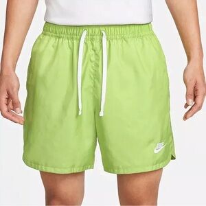 Nike Men's Sportswear  Woven Lined Flow Shorts Vivid Green AR2382-332 Size Small